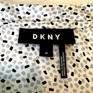 DKNY black, white & gray top size M sleeveless